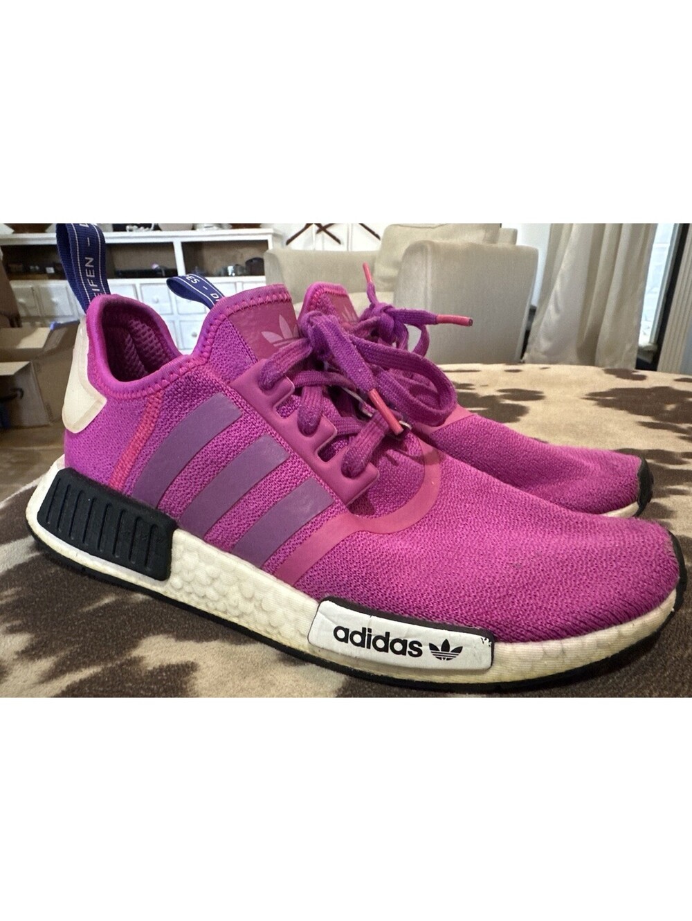 Adidas NMD R1 Pink Boost Sneakers Womens Running Shoes Size 8.5